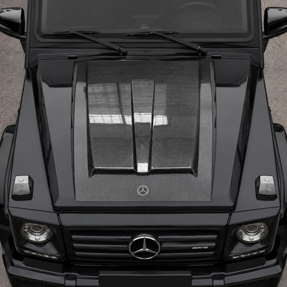 2002-2018 Mercedes G-Class/G63 AMG V3 Style Carbon Fiber Hood Scoop | W463