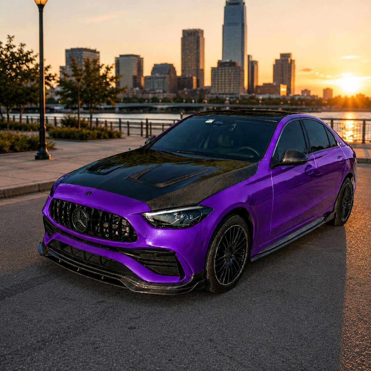 2022+ Mercedes C-Class V1 Carbon Fiber Hood | W206/S206