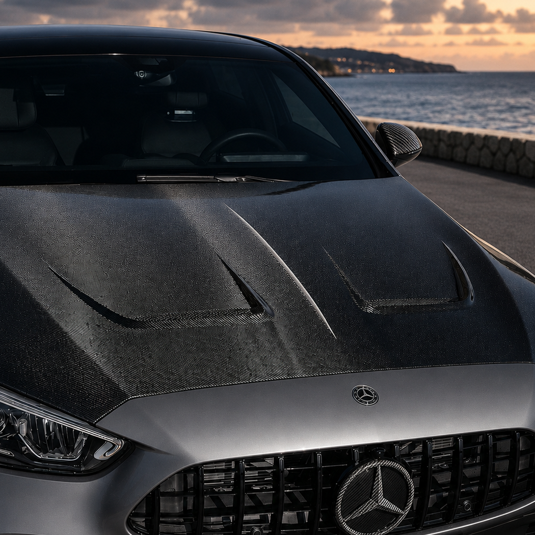 2022+ Mercedes C-Class V1 Carbon Fiber Hood | W206/S206