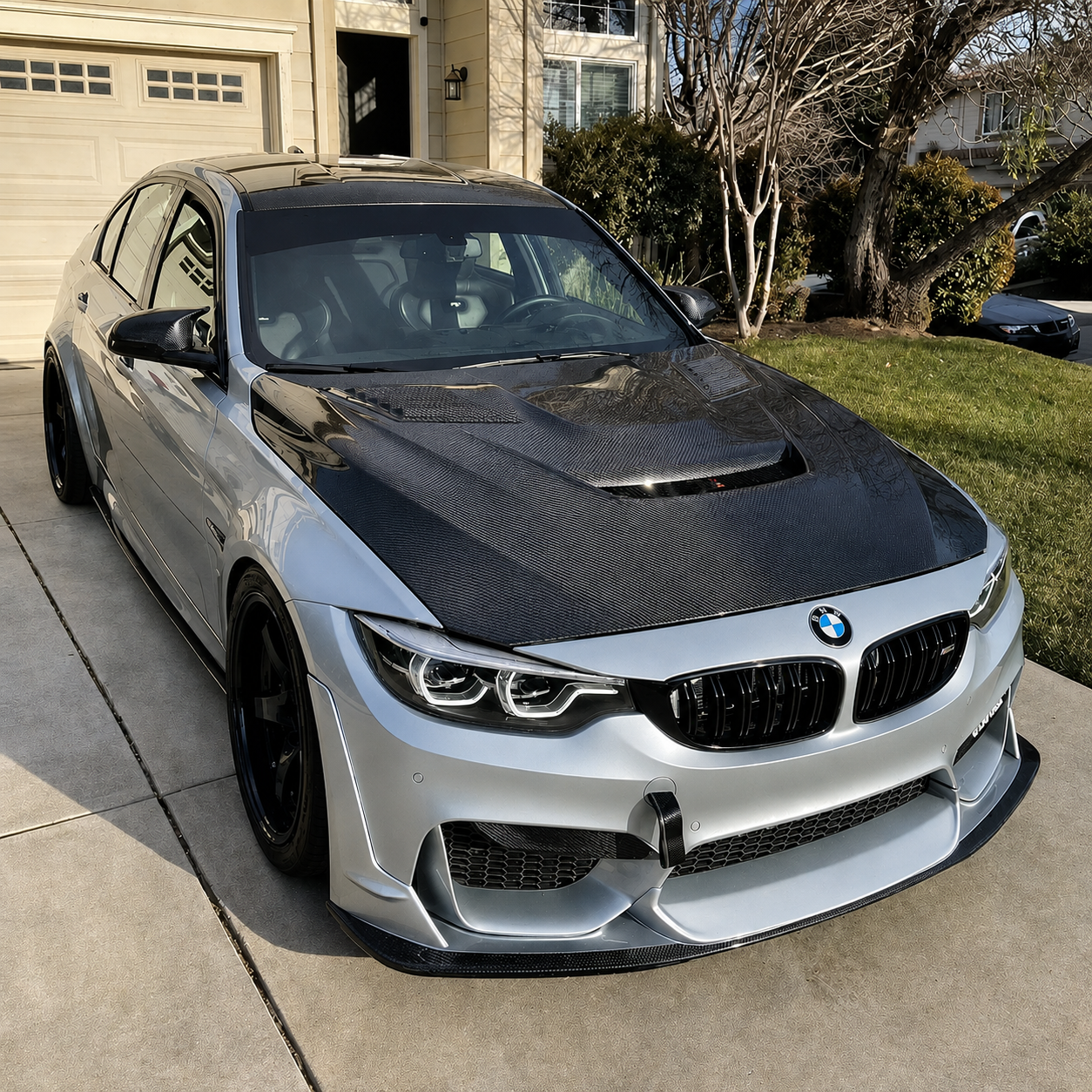 2015-2021 BMW M3/M4 V2 Style Carbon Fiber Hood | F80/F82/F83