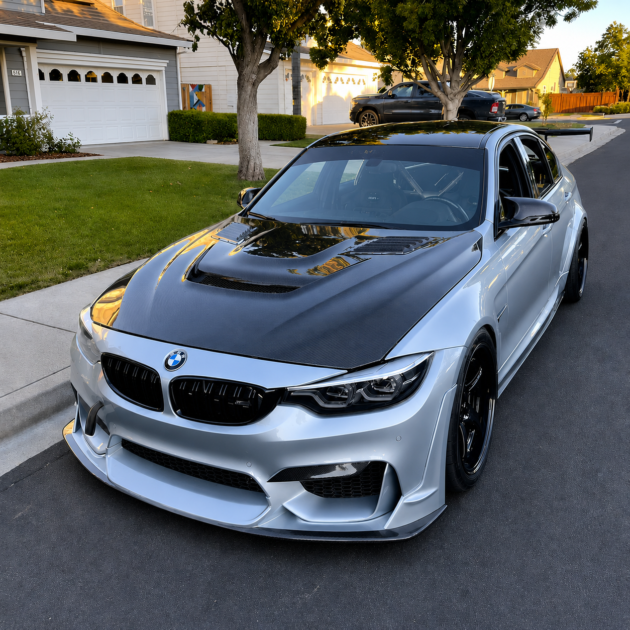 2015-2021 BMW M3/M4 V2 Style Carbon Fiber Hood | F80/F82/F83