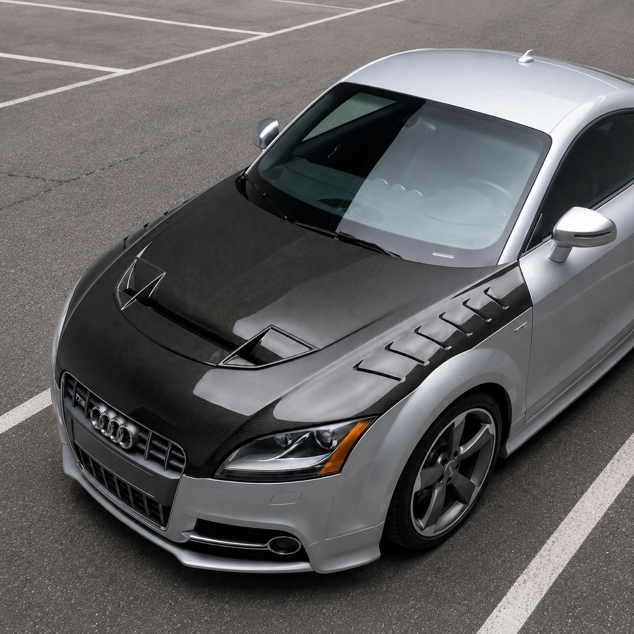 2008-2015 Audi TT/TTS/TTRS RG Style Carbon Fiber Hood | MK2 8J