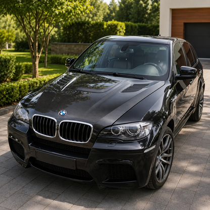 2007-2014 BMW X5/X6/X5M/X6M V Style Carbon Fiber Hood | E70/E71