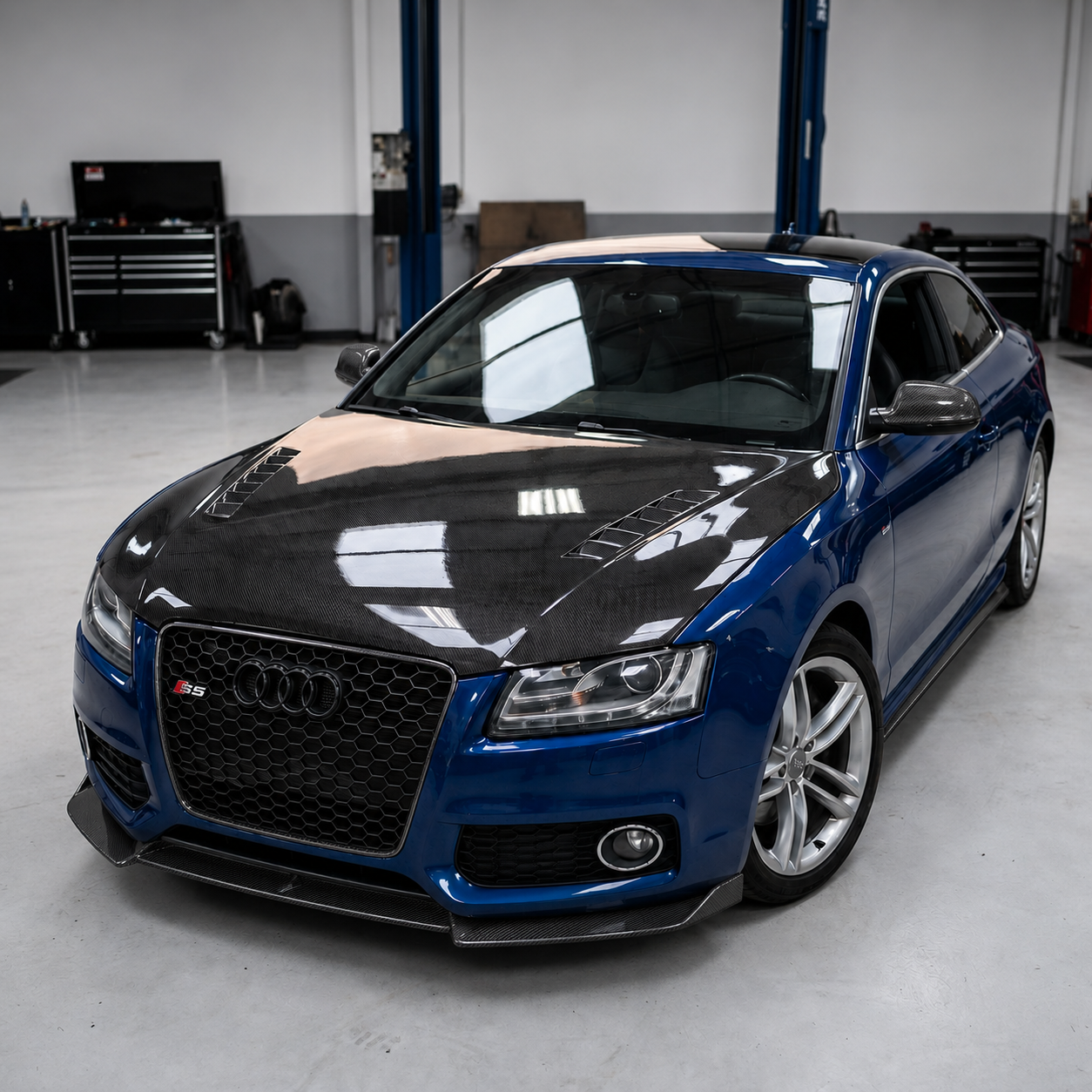 2008-2012 Audi A5/S5/RS5 E Style Carbon Fiber Hood | B8