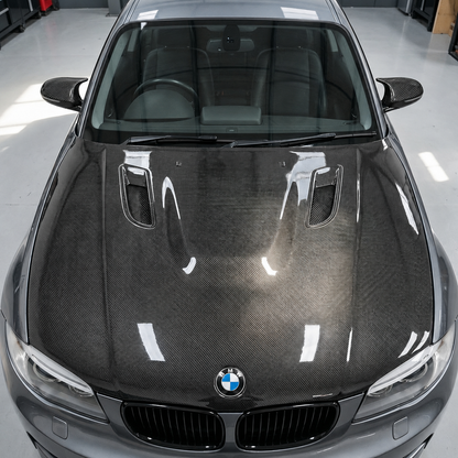 2008-2013 BMW 1-Series M Style Carbon Fiber Hood | E82/E88