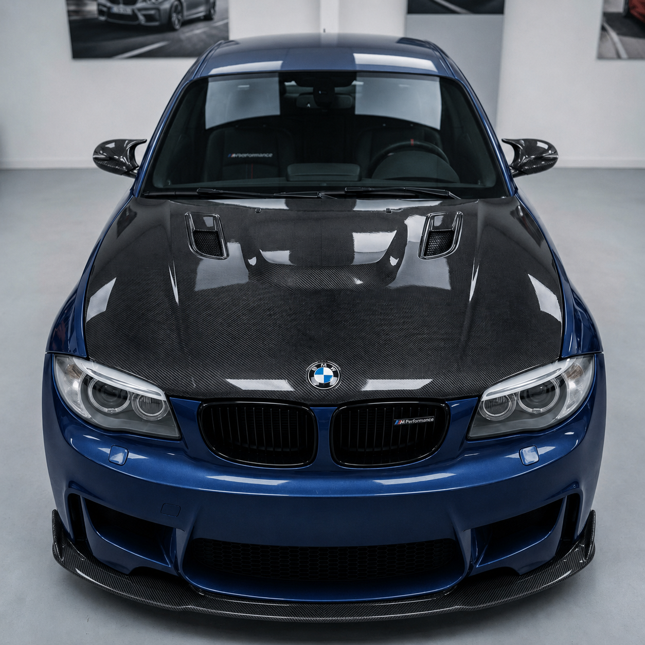 2008-2013 BMW 1-Series M Style Carbon Fiber Hood | E82/E88