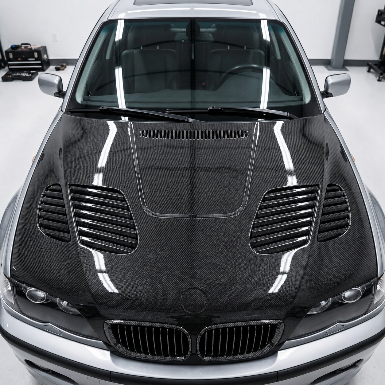 2004-2006 BMW 3-Series GTR Style Carbon Fiber Hood | E46 Sedan