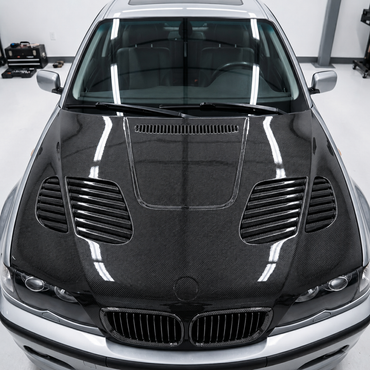 2004-2006 BMW 3-Series GTR Style Carbon Fiber Hood | E46 Sedan
