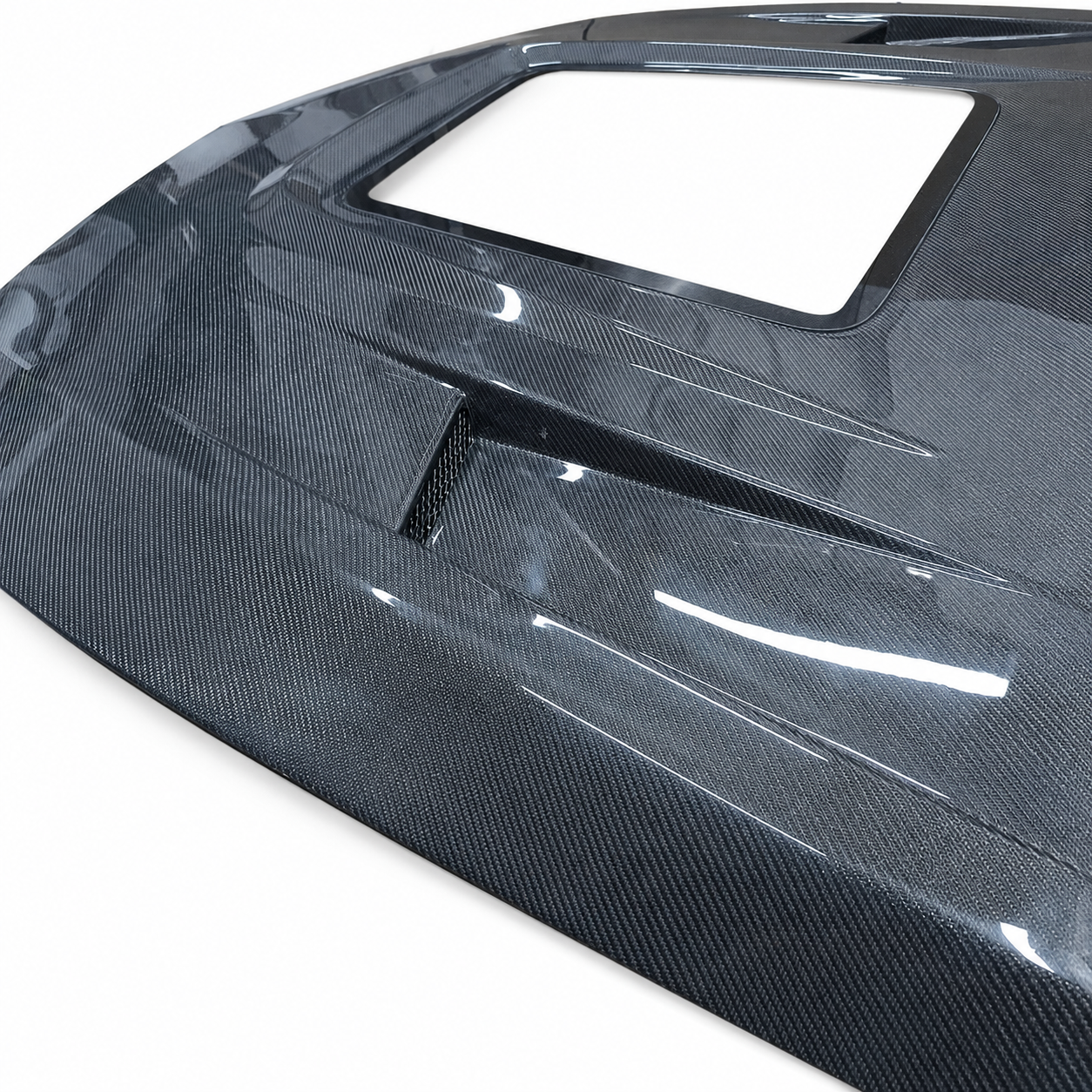 2019-2023 Mercedes CLS-Class/CLS53 AMG Glass Engine Cover Carbon Fiber Hood | C257/W257