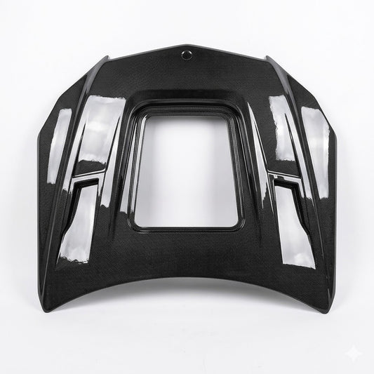 2010-2013 Mercedes E-Class Glass Engine Cover Carbon Fiber Hood | W207/A207/C207