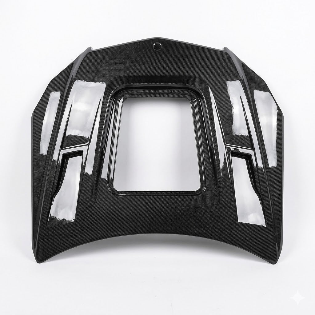 2014-2017 Mercedes E-Class Glass Engine Cover Carbon Fiber Hood | W207/A207/C207