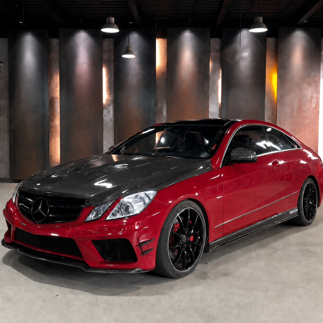 2010-2013 Mercedes E-Class S Style Carbon Fiber Hood | W207/A207/C207