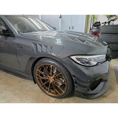 2019-2022 BMW 3-Series Carbon Fiber Front Bumper Canards | G20