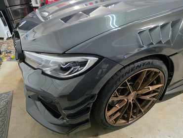 2019-2022 BMW 3-Series Carbon Fiber Front Bumper Canards | G20