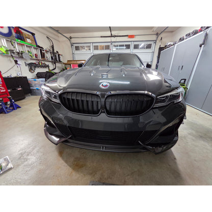 2019-2022 BMW 3-Series Carbon Fiber Front Bumper Canards | G20