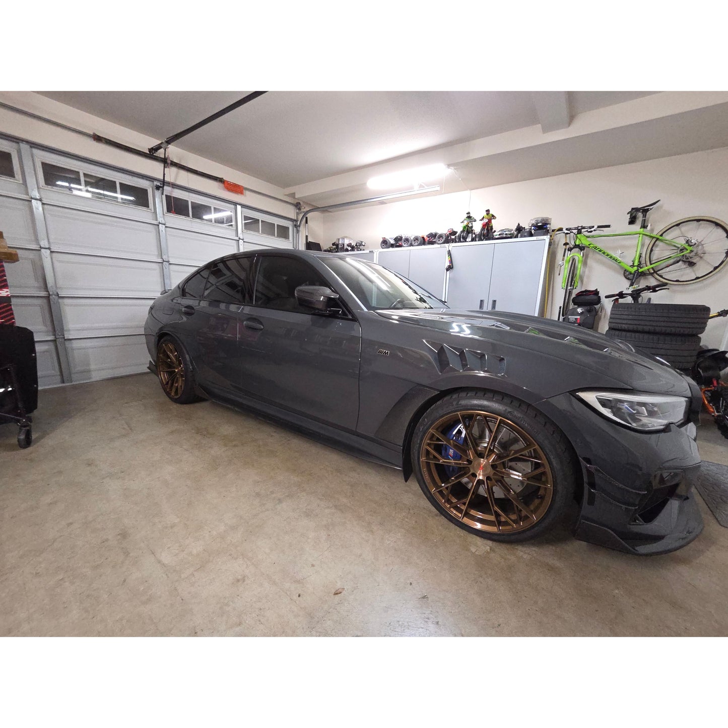 2019-2022 BMW 3-Series Carbon Fiber Front Bumper Canards | G20