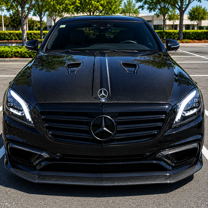 2014-2020 Mercedes S-Class/S63/S65 AMG Carbon Fiber Hood | W222