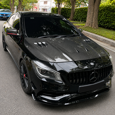 2014-2019 Mercedes CLA-Class/CLA45 AMG A Style Carbon Fiber Hood | W117/C117/X117
