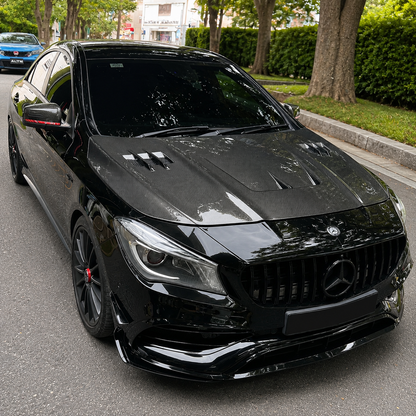 2014-2019 Mercedes CLA-Class/CLA45 AMG A Style Carbon Fiber Hood | W117/C117/X117