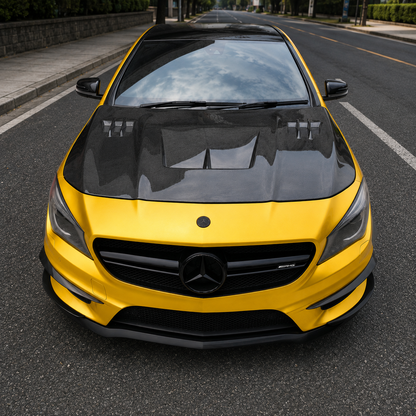 2014-2019 Mercedes CLA-Class/CLA45 AMG A Style Carbon Fiber Hood | W117/C117/X117