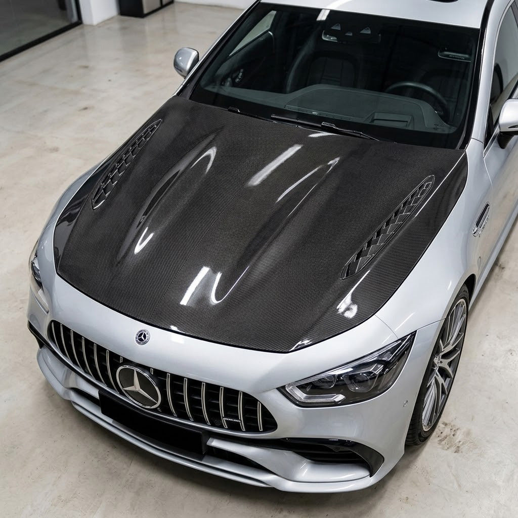 2019-2024 Mercedes GT43/GT53/GT63 AMG TC Style Carbon Fiber Hood | X290