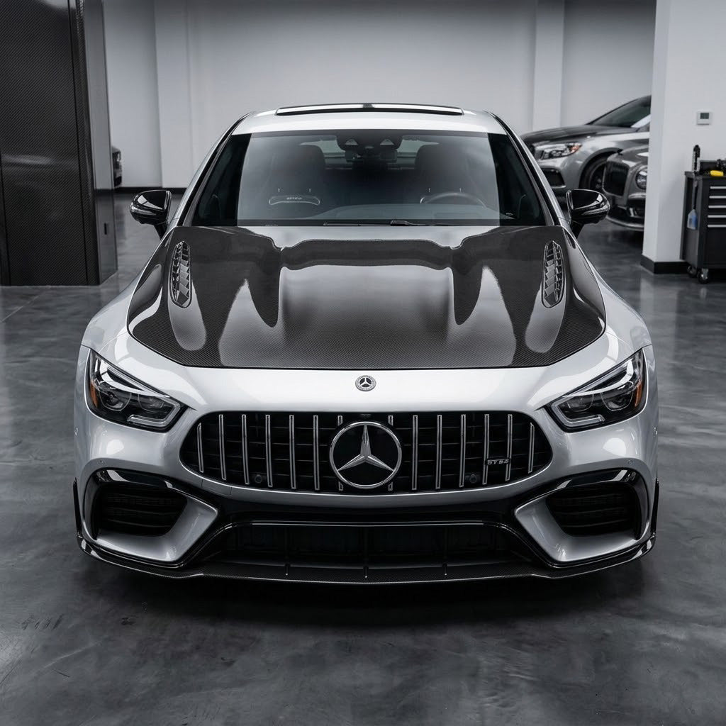 2019-2024 Mercedes GT43/GT53/GT63 AMG TC Style Carbon Fiber Hood | X290