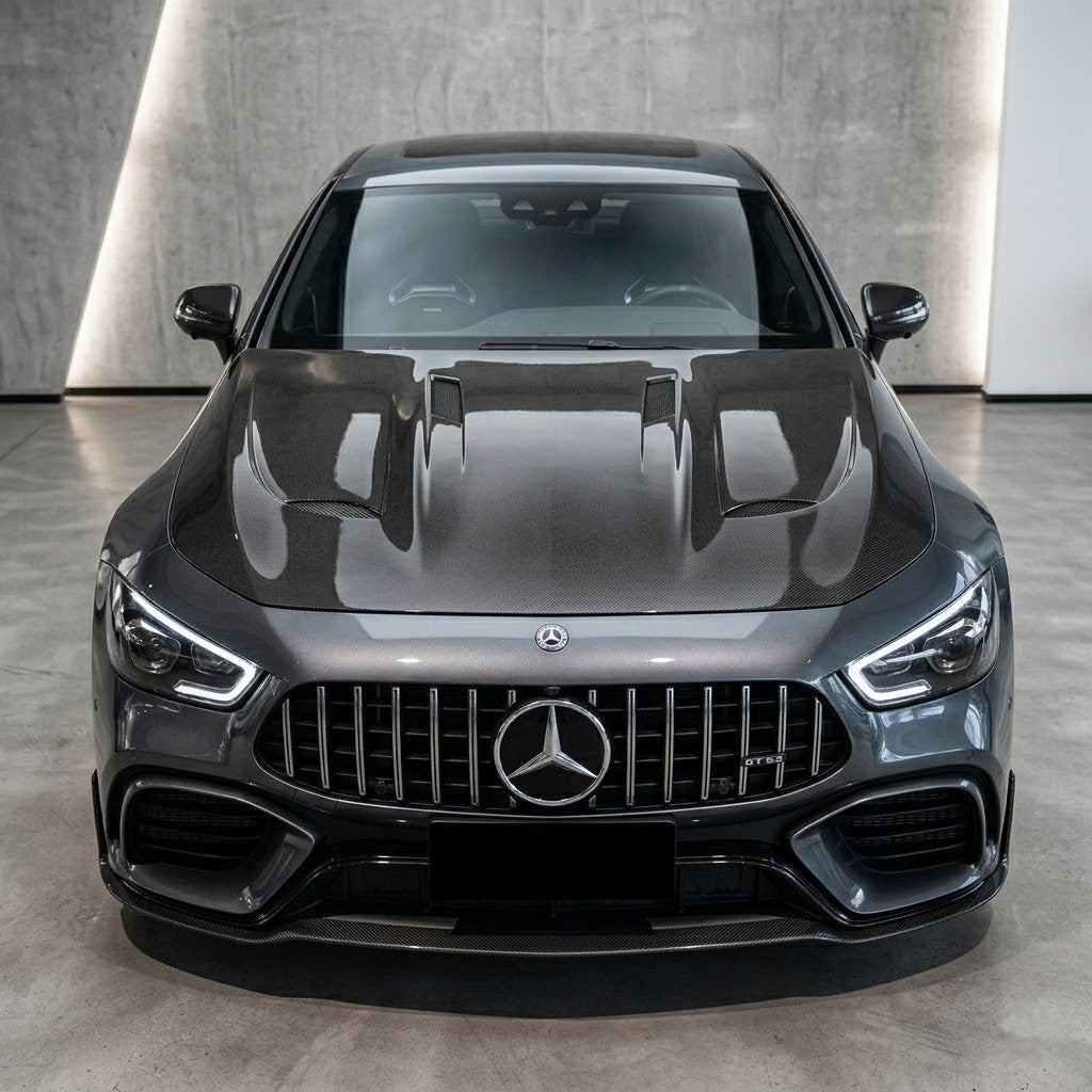 2019-2024 Mercedes GT43/GT53/GT63 AMG SL Style Carbon Fiber Hood | X290