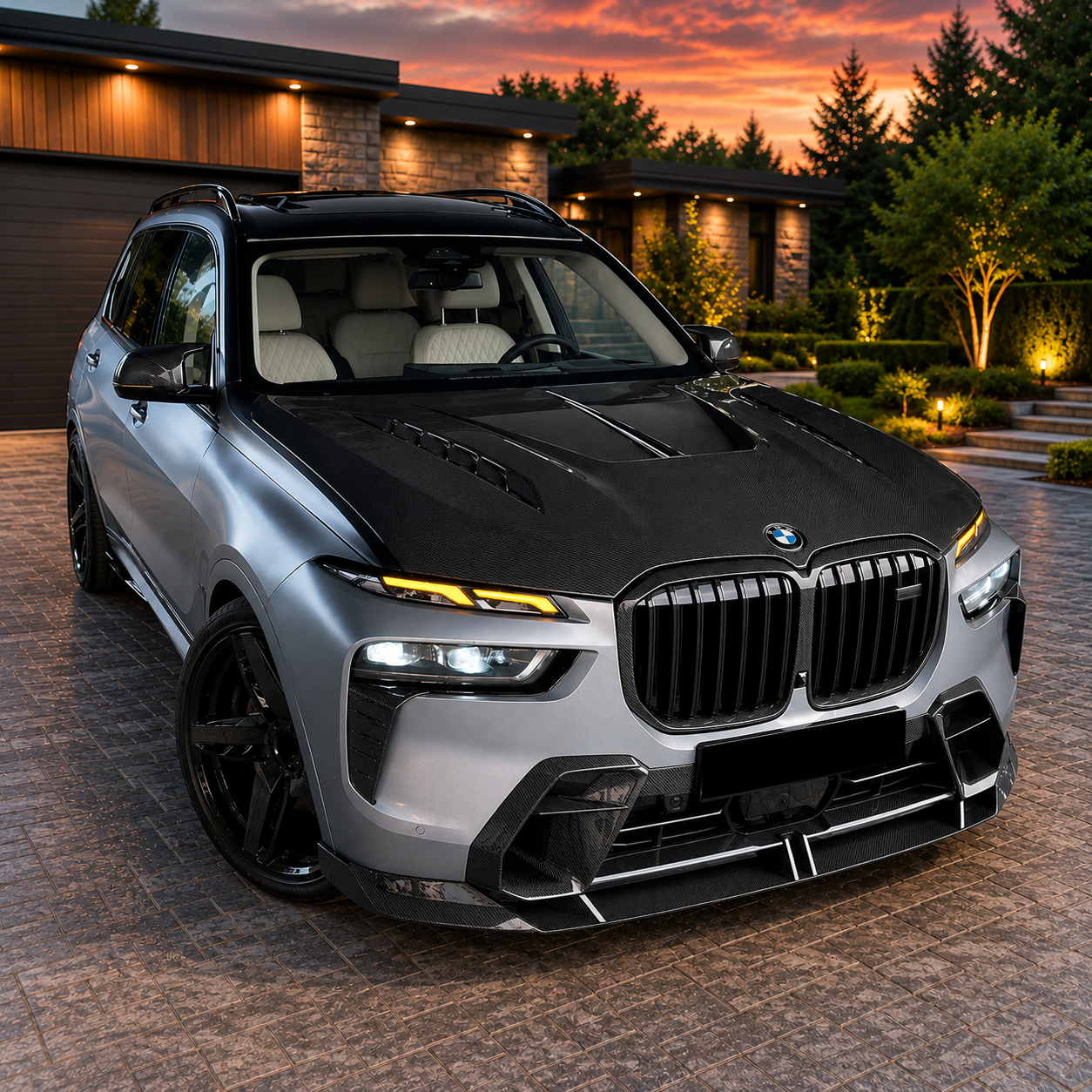 2019+ BMW X7 LD Style Carbon Fiber Hood | G07