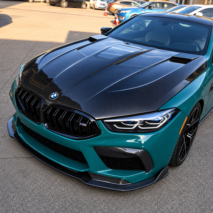 2019+ BMW 8-Series/M8 Glass Engine Cover Carbon Fiber Hood | G14/G15/G16/F91/F92/F93