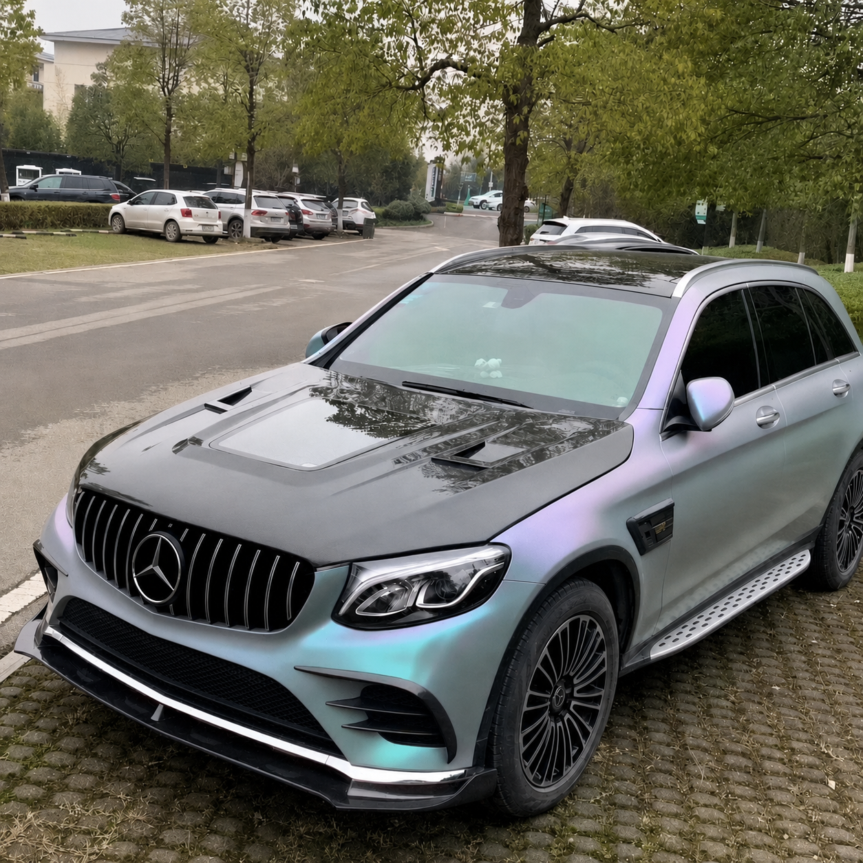2016-2022 Mercedes GLC-Class/GLC63 AMG Glass Engine Cover Carbon Hood | X253/C253