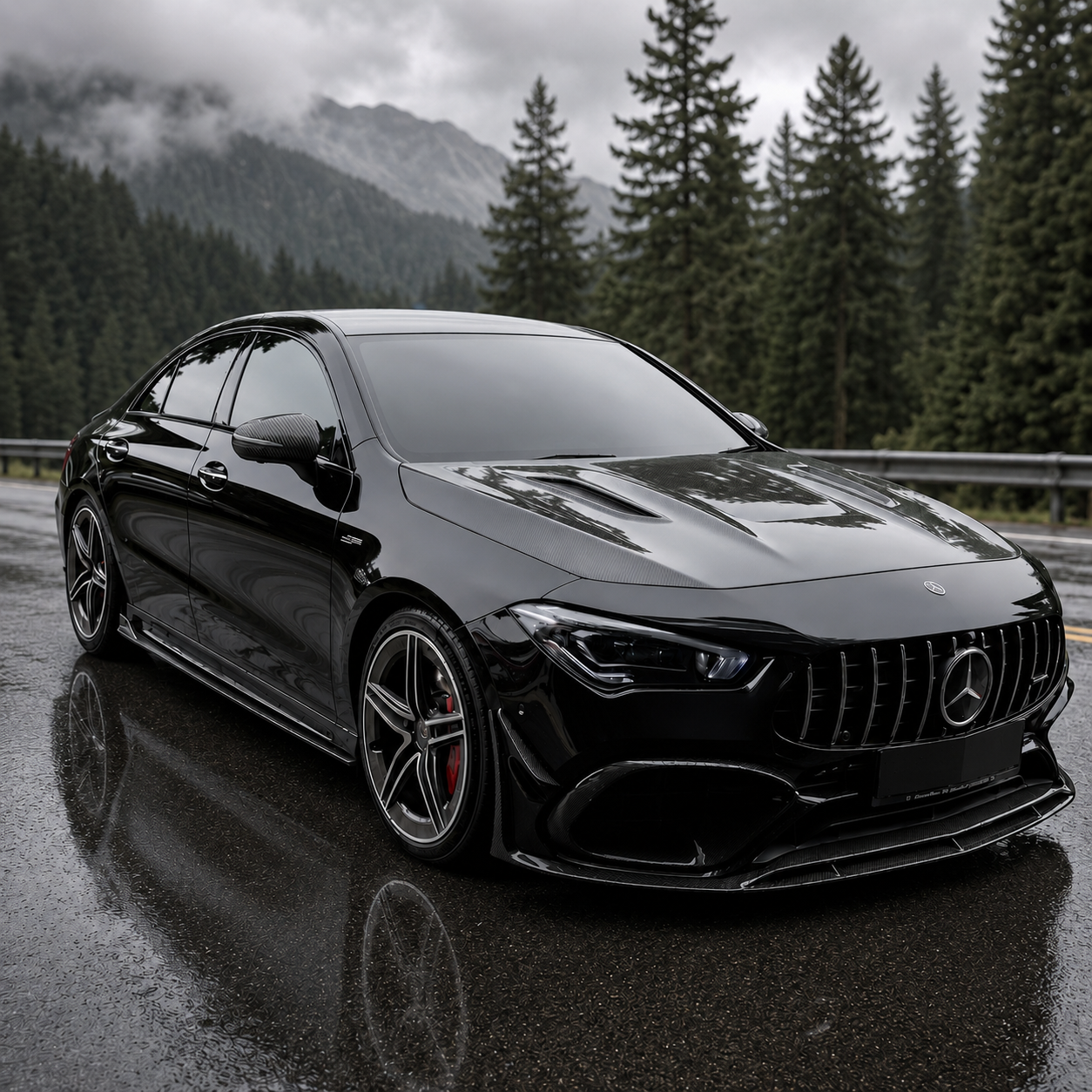 2019+ Mercedes CLA-Class/CLA 45 AMG TK Style Carbon Fiber Hood | C118/W118