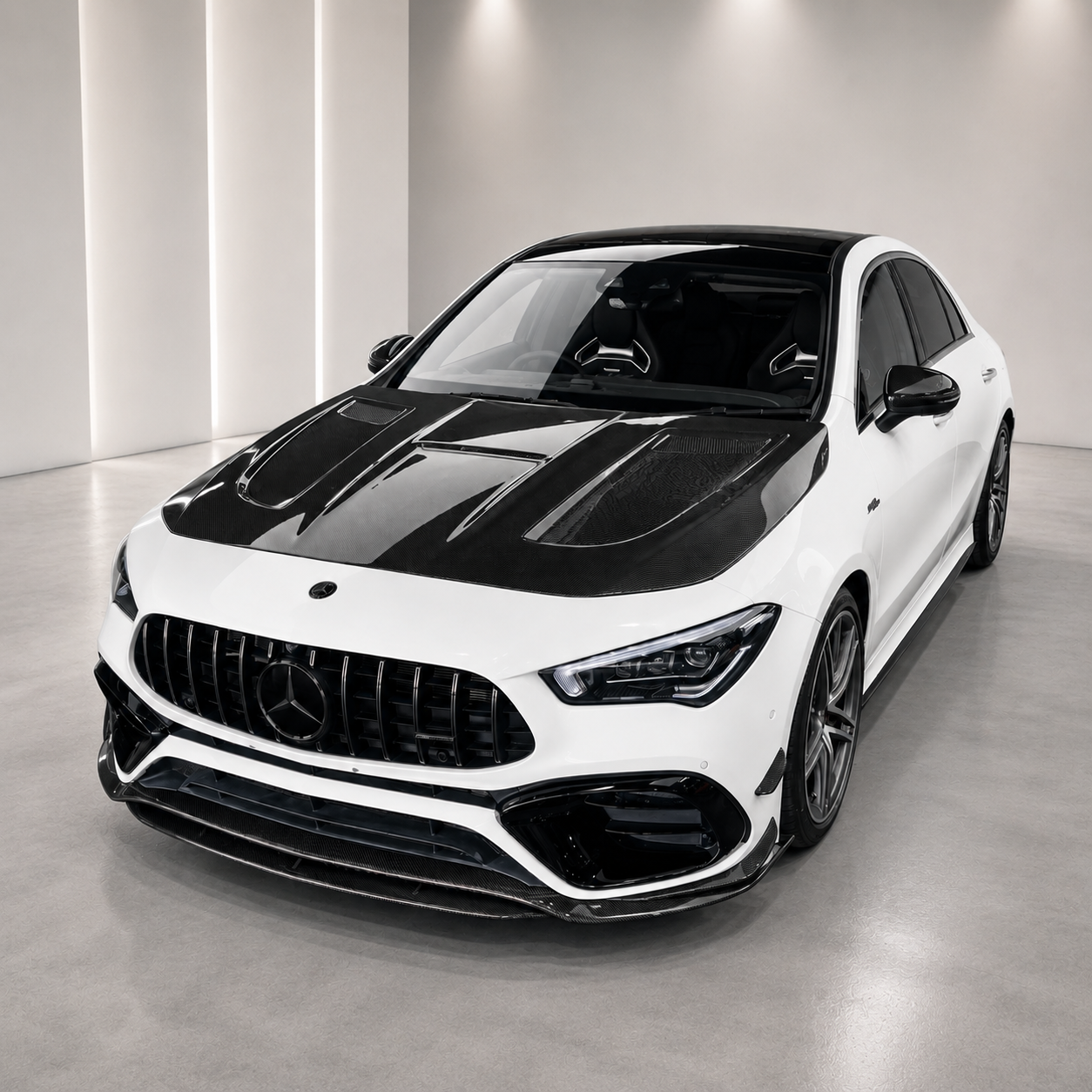 2019+ Mercedes CLA-Class/CLA 45 AMG P Style Carbon Fiber Hood | C118/W118