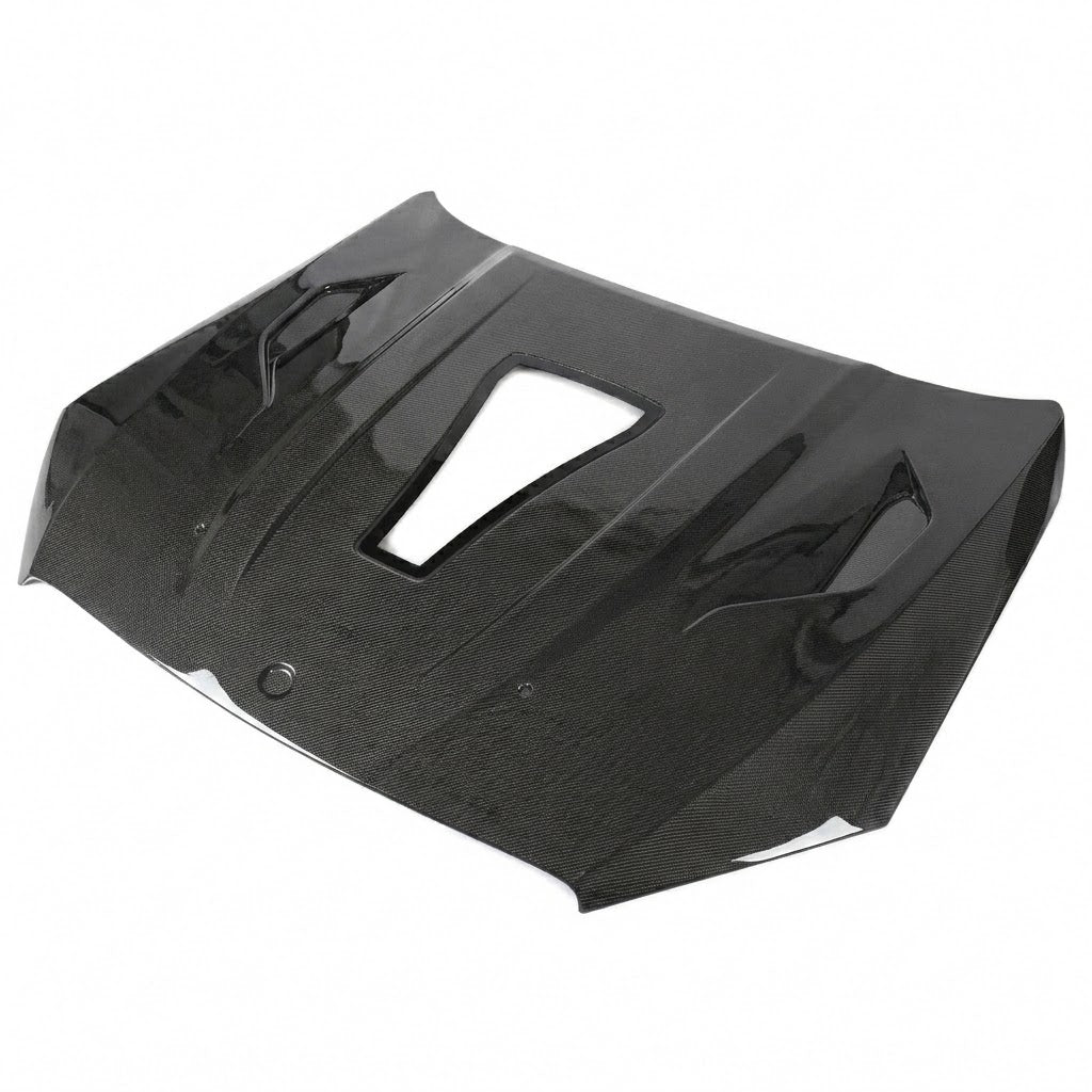 2014-2020 Mercedes S-Class/S63/S65 AMG Glass Engine Cover Carbon Fiber Hood | W222