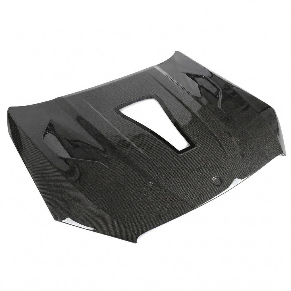 2014-2020 Mercedes S-Class/S63/S65 AMG Glass Engine Cover Carbon Fiber Hood | W222