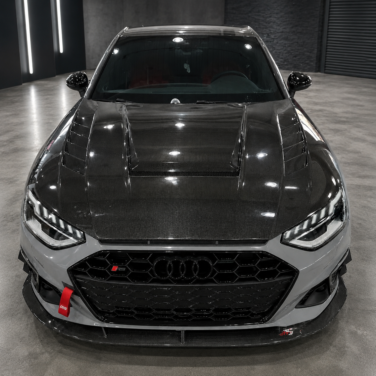2017-2025 Audi A4/S4/RS4 V Style Carbon Fiber Hood | B9/B9.5