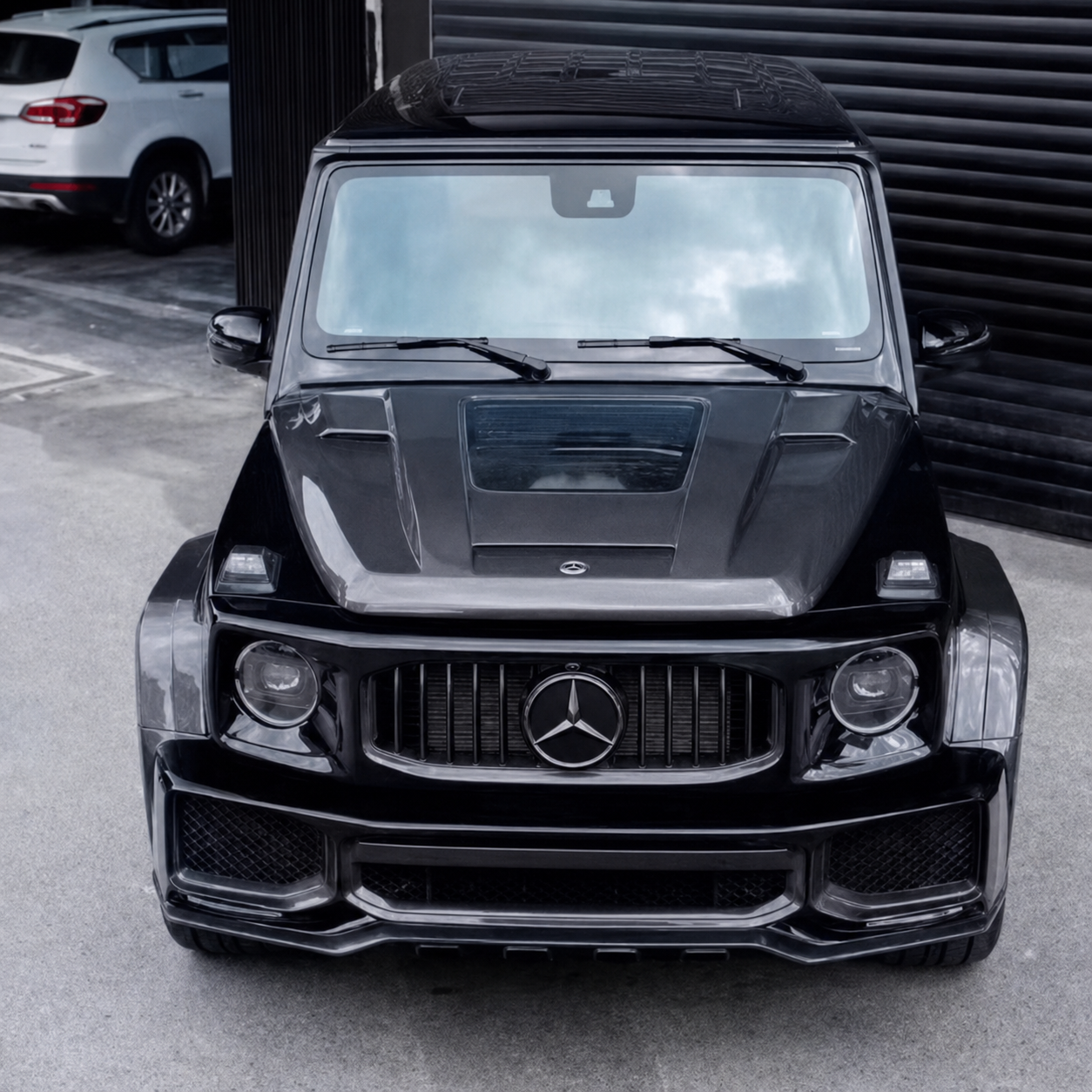 2019-2024 Mercedes G-Class/G63 AMG Glass Engine Cover Carbon Fiber Hood | W463A/W464