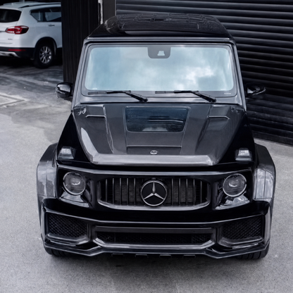 2019-2024 Mercedes G-Class/G63 AMG Glass Engine Cover Carbon Fiber Hood | W463A/W464