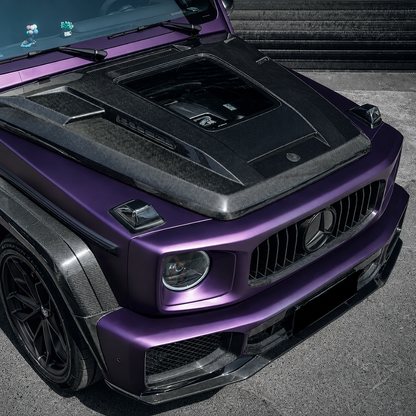 2019-2024 Mercedes G-Class/G63 AMG Glass Engine Cover Carbon Fiber Hood | W463A/W464