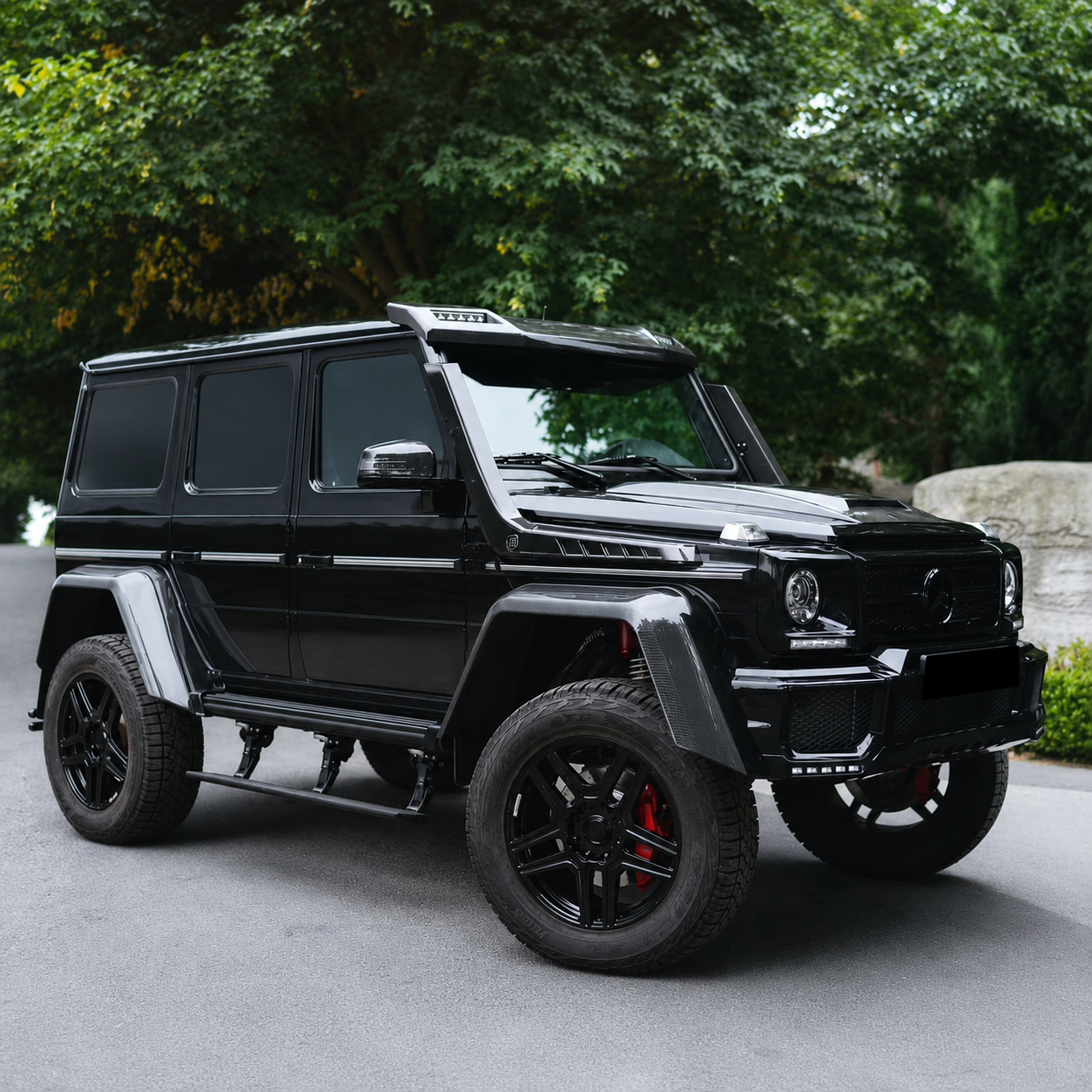2002-2018 Mercedes G-Class/G55/G63/G65 AMG V1 Style Carbon Fiber Hood Scoop | W463