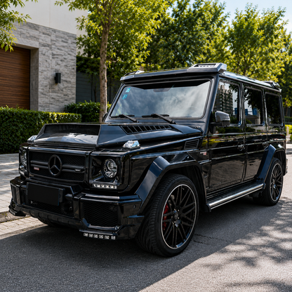 2002-2018 Mercedes G-Class/G55/G63/G65 AMG V2 Style Carbon Fiber Hood | W463