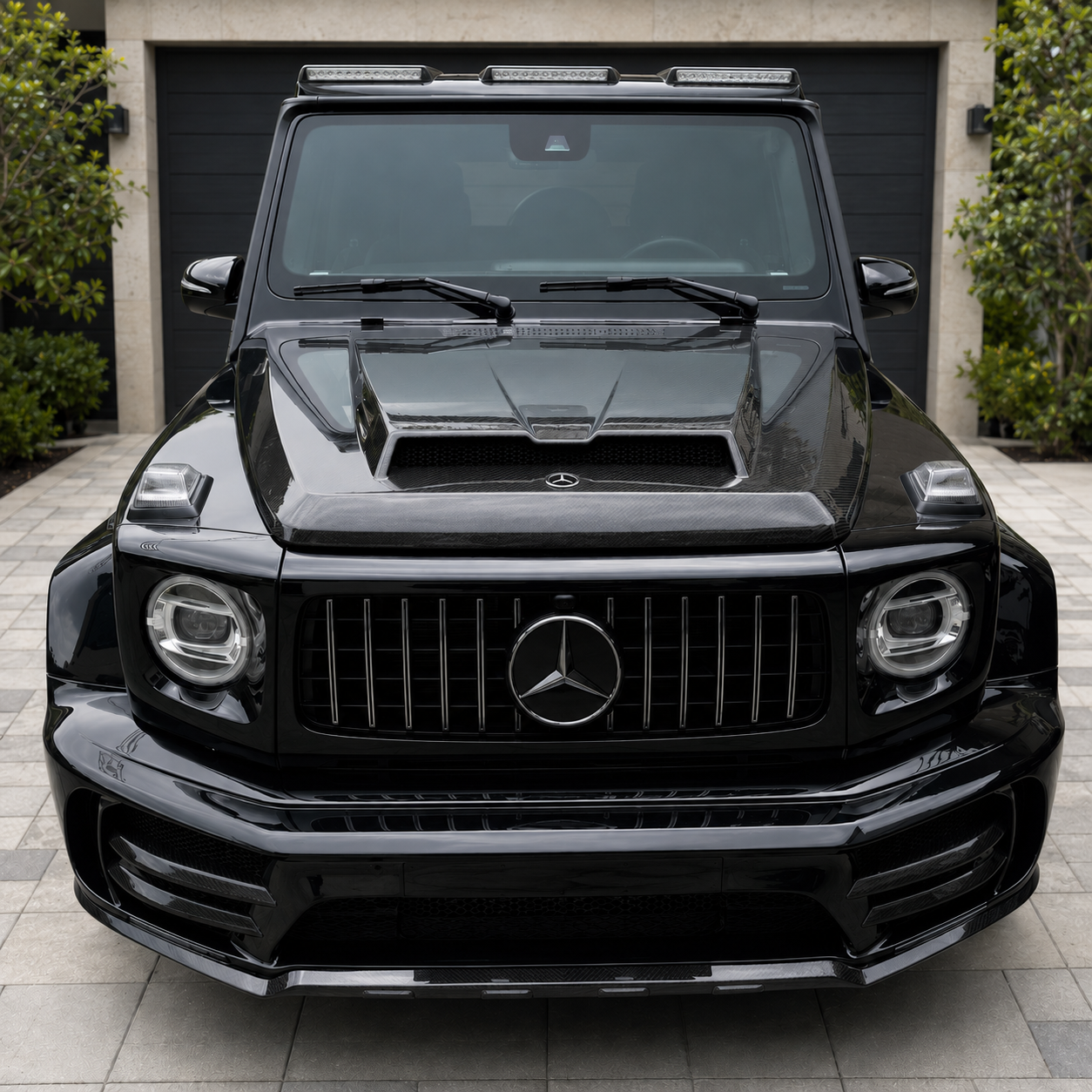 2019-2024 Mercedes G-Class/G63 AMG V3 Style Carbon Fiber Hood Scoop | W463A/W464
