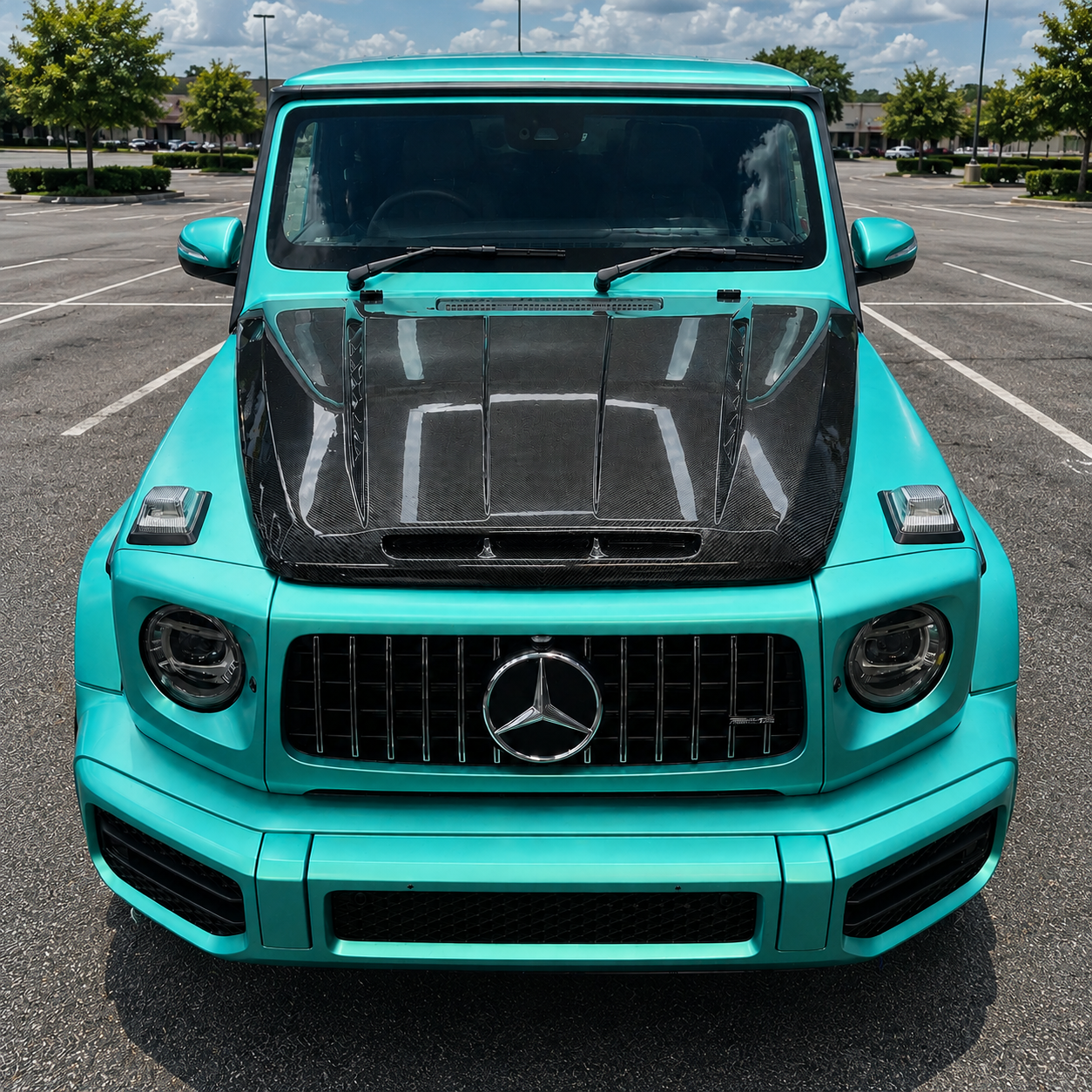 2019-2024 Mercedes G-Class/G63 AMG V4 Style Carbon Fiber Hood | W463A/W464