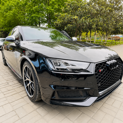 2017-2025 Audi A4/S4/RS4 V2 Style Carbon Fiber Hood | B9/B9.5
