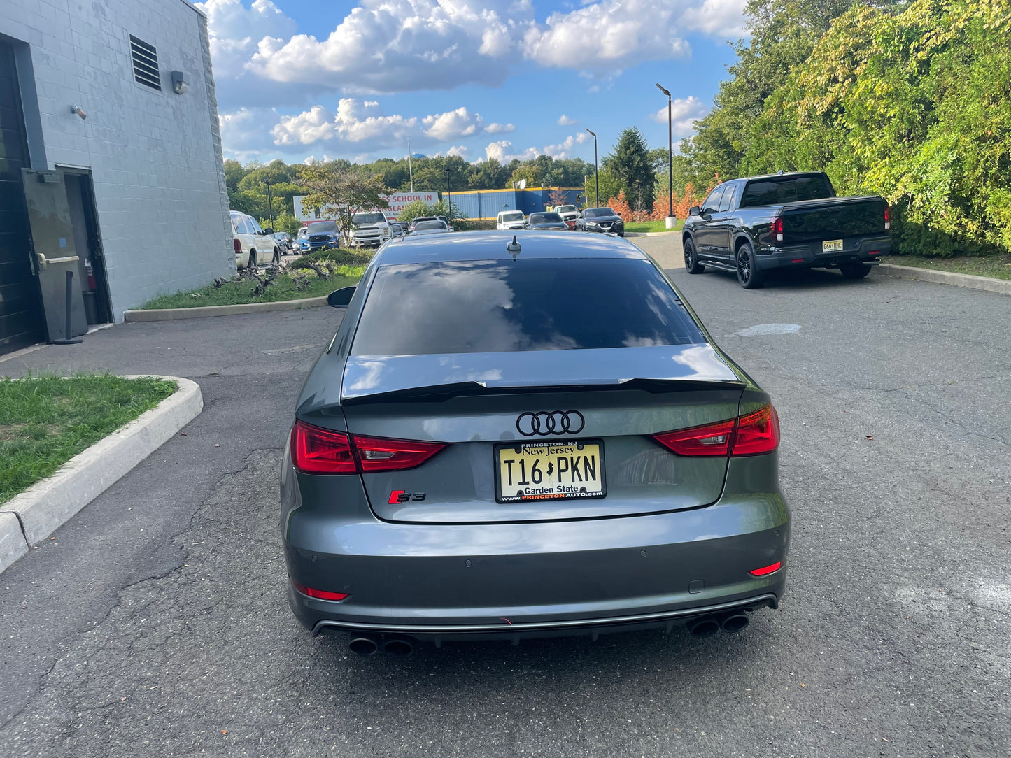 2017-2020 Audi A3/S3/RS3 V Style Carbon Fiber Trunk Spoiler | 8V.5