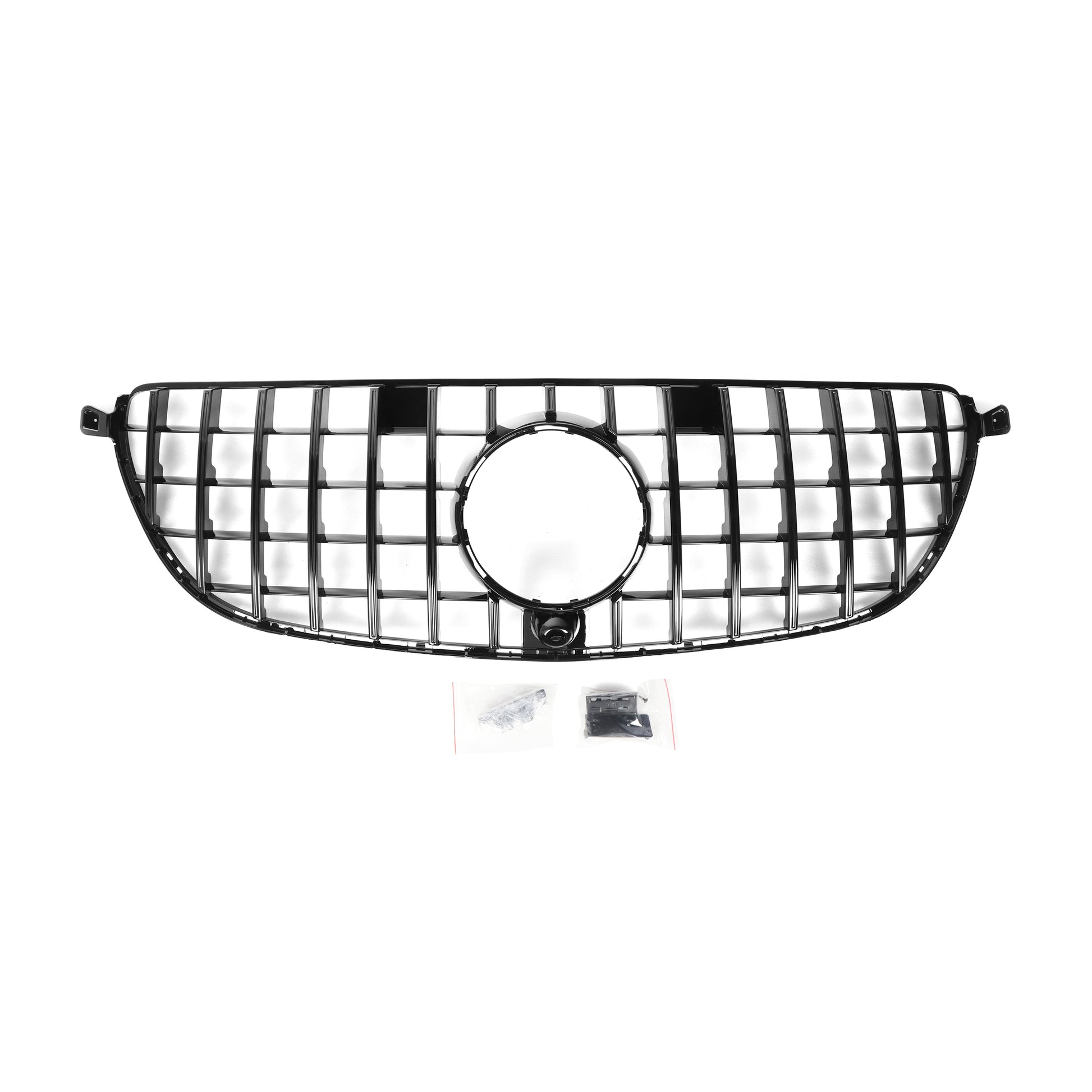 Mercedes-Benz GLE63 AMG GT-R Style Front Grille — Chrome with Camera Hole