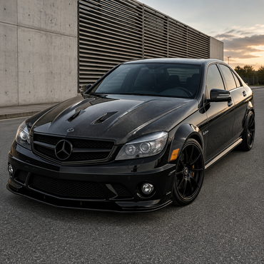 2008-2011 Mercedes C63 AMG A Style Carbon Fiber Hood | W204/C204