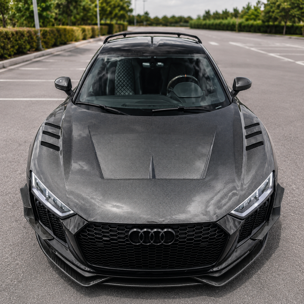 2016-2018 Audi R8 Carbon Fiber Front Hood I MK2