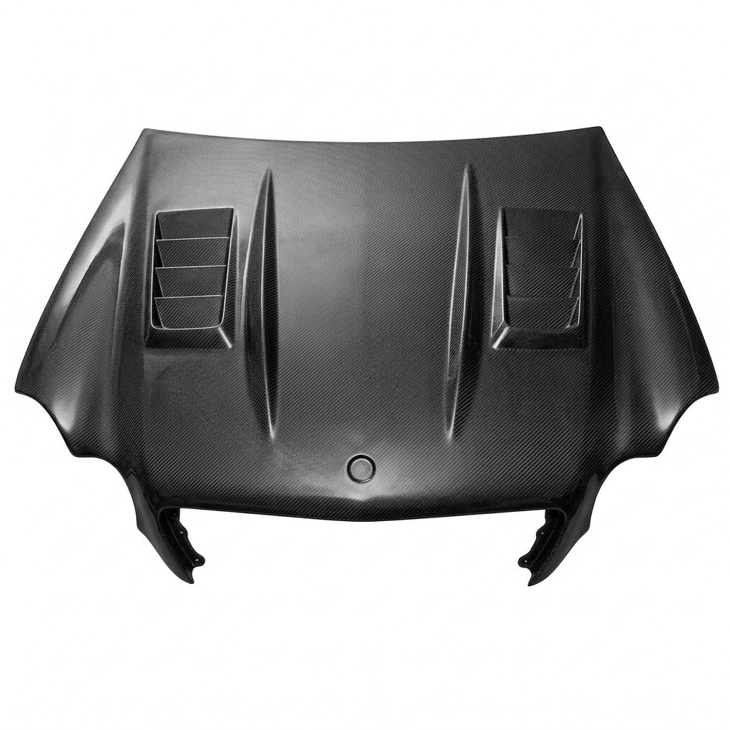 2001-2007 Mercedes-Benz C-Class V Style Carbon Fiber Hood | W203/S203
