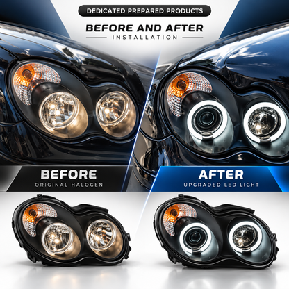 2001-2007 Mercedes-Benz C-Class/C32 AMG LED Headlights | W203