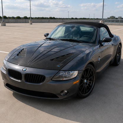 2003-2008 BMW Z4 V Style Carbon Fiber Hood | E85/E86